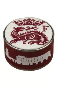 Kit de point de croix Sajou : boîte à broder François Ier blanc cassé Retors du Nord