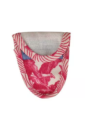 Sajou scissor case size S pink Toile de Jouy 