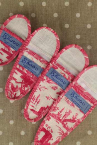 Sajou Scherenetui Toile de Jouy Pink in unterschiedlichen Größen