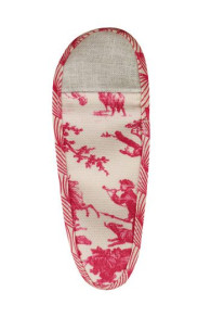 Sajou Scherenetui Größe L Toile de Jouy Pink: die Rückseite