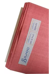 12 threads per cm Embroidery linen Colour  Azalia
