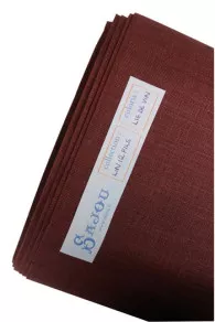 12 threads per cm Embroidery linen Colour  Burgundy