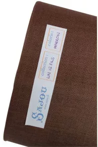 12 threads per cm Embroidery linen Colour  Brown