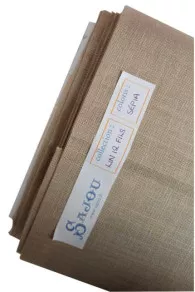 12 threads per cm Embroidery linen Colour  Sepia