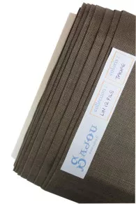 12 threads per cm Embroidery linen Colour  Mole