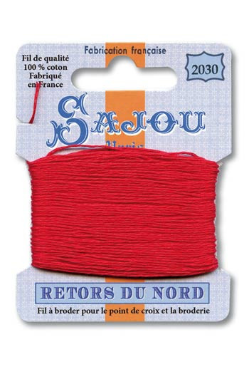 Sajou embroidery thread Retors du Nord n°2030 Red Sajou embroidery thread Retors du Nord n°2030 Red