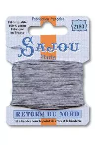 Sajou embroidery thread - Retors du Nord colour Metal