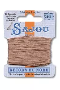 Sajou embroidery thread - Retors du Nord colour Oatmeal
