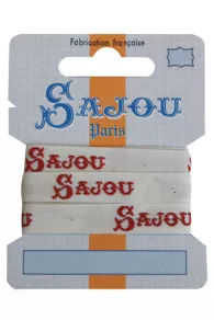 Webband Sajou Logos 11 mm breit 100 % Baumwolle