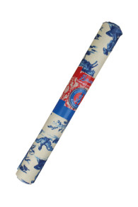 Präsentation des Sajou Fat Quarters Toile de Jouy Blau Plaisirs de la Campagne Hauptmotiv beschichtet