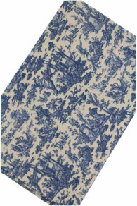 Fat Quarter Sajou-Stoff L'Offrande Miniatur-Motiv in Blau: Präsentation