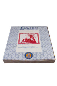 Wiederverwertbare Sajou-Box für die Stickpackung Die Krappfärbung der Toile-de-Jouy