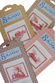 Cross-stitch pattern chart: toile de Jouy