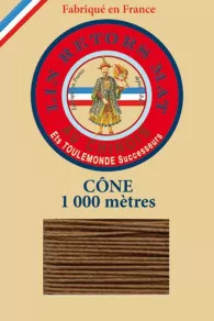 Matt twisted linen 12/3 on 1000m cones colour 374 Bronze Fil Au Chinois