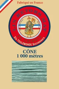 Matt twisted linen 12/3 on 1000m cones colour 448 Jade Fil Au Chinois