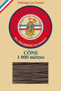Matt twisted linen 12/3 on 1000m cones colour 518 Mole Fil Au Chinois