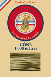 Matt twisted linen 12/3 on 1000m cones colour 643 Moss Fil Au Chinois