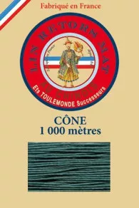 Matt twisted linen 12/3 on 1000m cones colour 750 Peacock Fil Au Chinois