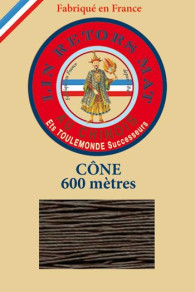 Matt twisted linen 12/5 on 600m cones colour 298 Lichen Fil Au Chinois