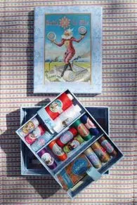 Sajou complete sewing thread box - polyester & cotton threads