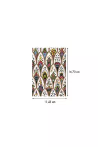 Repeat motif Sajou scale indienne: vertical 11.55cm - horizontal 16.7cm