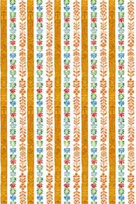 Coupon de tissu Sajou motif Farandole bretonne 1