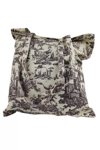 Sajou tote bag Offrande à l'Amour grey main motif Sajou tote bag Offrande à l'Amour grey main motif