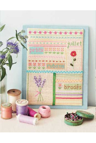 July panel from Marie Suarez book Embroiders the World of Sajou