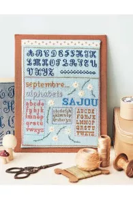 September panel from Marie Suarez book Embroiders the World of Sajou