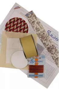 Inhalt der Kreuzstich Packung Sajou Döschen Mignonnette Gladiole