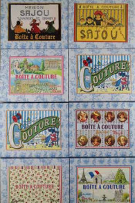 Sajou empty sewing boxes format 15 x 12 x 5cm