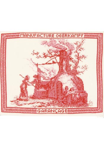 Kreuzstich Packung Toile de Jouy Die Krappfärbung Kreuzstich Packung Toile de Jouy Die Krappfärbung