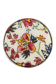 Cross stitch kit - Oriental flowers round box
