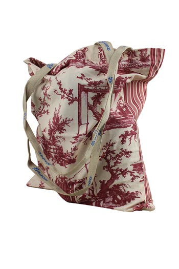 Tote Bag aus Sajou Toile de Jouy Travaux de la Manufacture in Bordeaux - Hauptmotiv Tote Bag aus Sajou Toile de Jouy Travaux de la Manufacture in Bordeaux - Hauptmotiv