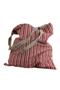 Tote bag bordeaux Travaux toile de Jouy