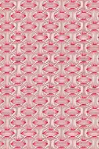 Toile de Jouy en coupon Plaisirs Campagne rose 1
