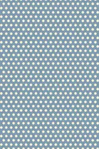 Coupon tissu coton Sajou Damas motif de pois sur fond bleu ciel
