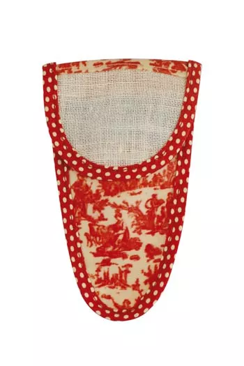 Sajou scissor case size M miniature red Toile de Jouy coated cotton Sajou scissor case size M miniature red Toile de Jouy coated cotton