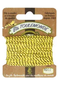 Sajou Rochefort embroidery thread 4002 yellow-black