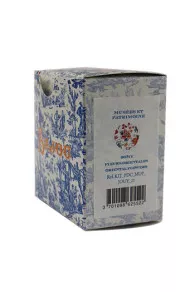Blue paper box presentation box for the Sajou Toiles de Jouy kit