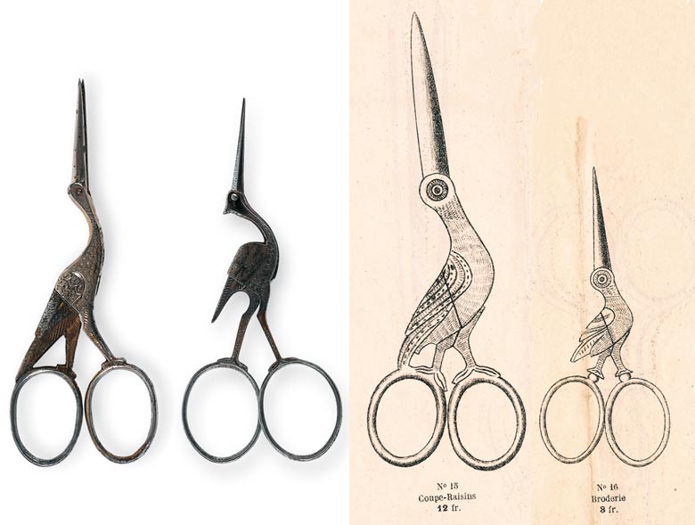 Discover the amusing story behind the stork pair of scissors